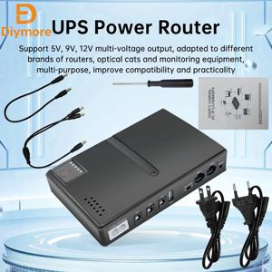 EU/US 5V/9V/12V/15V/24V 1018L UPS 무정전 전원 공급 장치 DC 백업 18650 전원 WIFI 라우터 광 모뎀 내장 어댑터