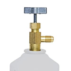 1/4 나사 어댑터 R-134a 냉매 캔 디스펜싱 병 오프너 밸브 60*35mm 자동차 에어컨 자동차 액세서리