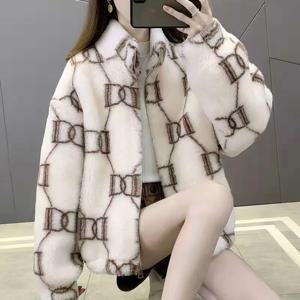 양면 롱 플러시 자켓 여성용 루즈핏 겨울 코트 두꺼운 면 램퍼 캐주얼 스타일 패션 아우터웨어