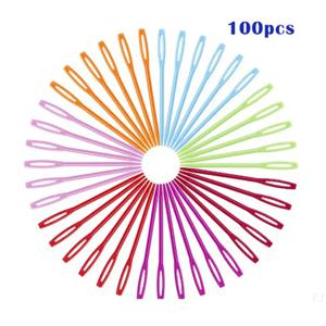 어린이 공예용 플라스틱 뜨개질 바느질 바늘 100개 7cm