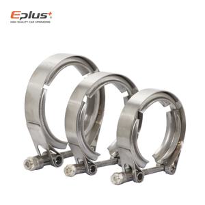유니버설 304 스테인리스 스틸 1.5~4.5 인치 51 63 76 mm V 밴드 클램프 플랜지 터보 배기 파이프 커넥터 V밴드 클램프 V 클램프