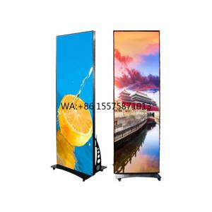풀 컬러 실내 LED 디스플레이 화면 P1.53 P2 P2.5 P3 4G 와이파이 USB 이동식 미러 포스터 LED 디스플레이 5mm 엘리베이터 SDK 포함