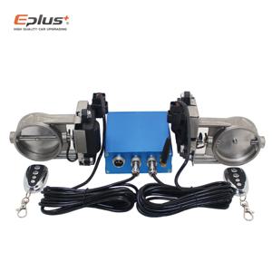 EPLUS 자동차 배기 파이프 밸브 전기 키트 범용 다각도 모드 51 63 76MM 컨트롤러 장치 리모컨 키트