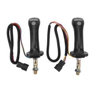 2Pcs 3 버튼 굴삭기 조이스틱 핸들 6 핀 알루미늄 합금 두산 DH DX150 215 225 300 370-9C