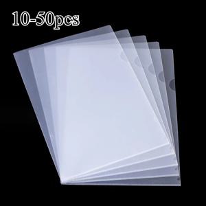 10 ~ 50 PCS A4 파일 폴더 데스크 정리함 문서용 투명 폴더 사무실 학교 용품