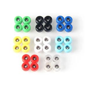 4Pcs 새로운 전문 베어링 휠 PU 금속 미니 핑거 보드 휠 우레탄 CNC 핑거 스케이트 보드 액세서리