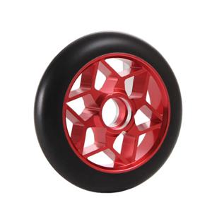 무소음 110mm 스쿠터 휠 화려한 PU 두꺼운 스턴트 스쿠터 휠 베어링 포함 알루미늄 합금 휠 교체 성인용