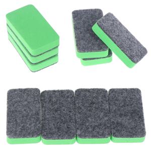 10pcs 미니 드라이 지우개 칠판 지우개 자기 화이트 보드 드라이 지우개 교사 용품 용 칠판 클리너 와이퍼