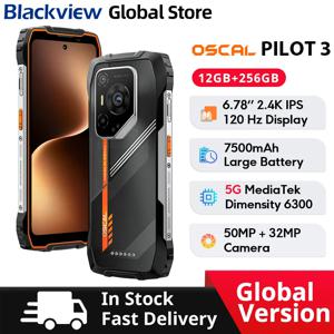 블랙뷰 오스칼 파일럿 3 러기드폰 5G 미디어텍 디멘시티 6300 6.78인치 2.4K IPS 120Hz 디스플레이 50MP 7500mAh NFC 휴대폰