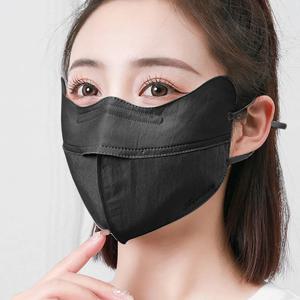 안티 UV 아이스 실크 자외선 차단제 얇은 마스크 3D 코 눈 보호 패션 통기성 편안한 세탁 가능한 마스크