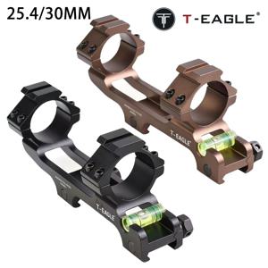 BK/TAN 일체형 캔틸레버 레벨 브래킷 25.4/30mm 레일 스코프 마운트 (픽아티니 레일 마운트용 버블 레벨 포함)