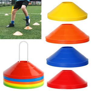 1개 축구 디스크 콘 세트 축구 훈련 프로 어질리티 디스크 디쉬 스포츠 스페이스 콘 축구 훈련 장비 볼 게임