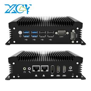 XCY 팬리스 산업용 미니 PC 인텔 울트라 5 135U 2x COM RS232 2x 기가비트 이더넷 2x HDMI DP 8x USB WiFi SIM 4G 5G LTE 윈도우11