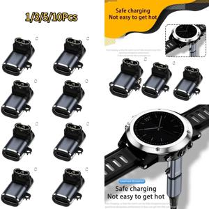 1/3/5/10Pcs Garmin Fenix ​​7 7X 5S 6 6X 6S PRO 스마트 시계 충전 변환기 액세서리 용 유형 C 충전기 어댑터