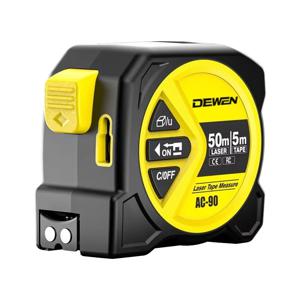 2026 핫템! DEWEN 2-in-1 디지털 줄자 2mm 정확도 50m 측정 범위 Ft/in/M 단위 USB 충전식 배터리 고정밀 측정
