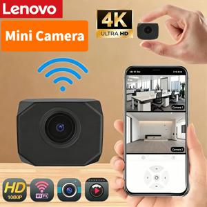 레노버 4K 1080P HD 미니 WiFi 카메라 AP 핫스팟 원격 모니터 휴대용 소형 캠코더 홈 보안 감시 스마트 카메라