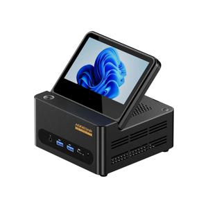 아우스타 AI 게이머 미니 PC G-FLIP AMD 라이젠 AI9-HX370 5인치 플립 스크린 USB4 OCuLink WiFi7 데스크탑 사무용 컴퓨터 2x2.5G LAN USB3.2