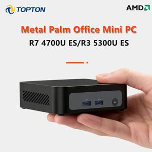 탑톤 팜 게이밍 미니 PC AMD 라이젠 3 5300U ES 7 4700U ES 2*M.2 슬롯 2*DDR4 휴대용 사무용 데스크탑 PC 윈도우 11 미니PC WiFi6