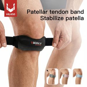 1pc VILICO 슬개골 스트랩, 무릎 보호대 슬개골 힘줄 지지대, 달리기, 농구, 점퍼니, 테니스, 배구에 적합