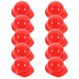 10Pcs 미니 안전 헬멧 튼튼하고 내마모성이 뛰어난 작은 사이즈의 닭, 애완동물용 장식용 야외 파티 공연 액세서리
