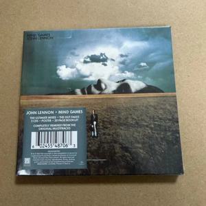 클래식 록 CD 존 레논 마인드 게임즈, 리믹스 마스터와 아웃테이크 트랙, 수집용 소책자 및 포스터 포함, 록 컬렉션용