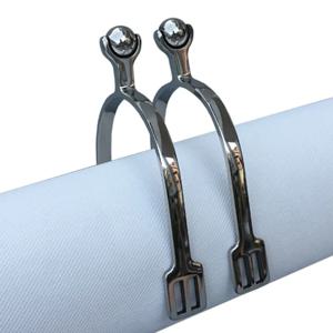 롤러 볼 스퍼스 부드러운 말, 30mm 넥, 스테인레스 스틸, 부드러운 승마 스퍼