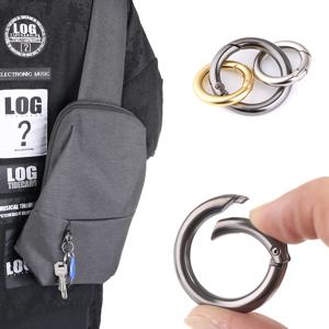 메탈 스프링 게이트 O 링 개방형 열쇠 고리 가죽 가방 벨트 스트랩 버클 강아지 체인 스냅 걸쇠 클립 트리거 수하물, 가죽 공예