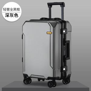 새로운 여행용 가방 트렌드: 남녀 모두에게 어울리는 24인치 알루미늄 프레임 트롤리 캐리어, 소형 20인치 기내용 가방.