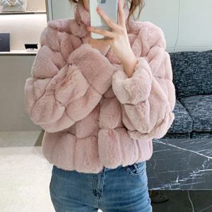 여성용 모피 통합 재킷, 짧은 모조 밍크 모피 코트, 다목적 벨벳 상의, 여성 아우터 의류, 가을, 겨울, 신상