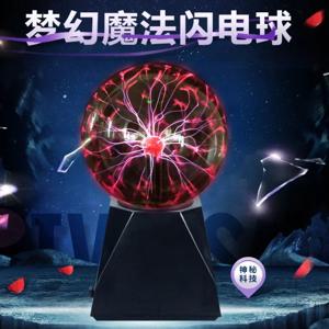 4/8 인치 미국 플러그/USB 사운드 제어 매직 플라즈마 볼 램프 LED 야간 조명 분위기 터치 유리 플라즈마 라이트 크리스마스 파티