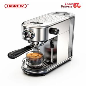 HiBREW 20Bar 반자동 에스프레소 커피 머신 온도 조절 가능 콜드/핫 슈퍼 슬림 커피 메이커 카푸치노 H10B