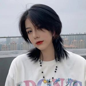 합성 푹신한 숭어 머리 유형 짧은 가발 패션 헤어 익스텐션 맞춤형 헤어 액세서리 여성 남성 머리카락 스타일링 도구