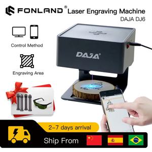 DAJA 레이저 개기 CNC DIY DJ6 레이저 개기 3000mw 고속 미니 로고 마크 프린터 커터 목공 목재 플라스틱