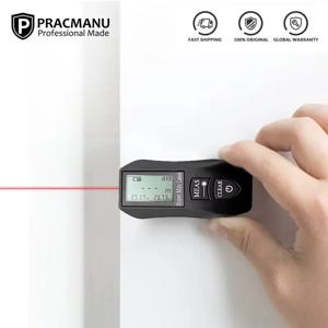Pracmanu 30m 미니 레이저 거리 측정기 고정밀 디지털 레이저 거리 측정기 Usb Rechargeale 건설 도구