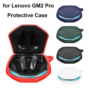 Lenovo GM2 PRO 무선 헤드셋 커버 용 헤드폰 보관 케이스 실리콘 운반 가방 Carabiner가있는 충격 방지 이어폰 보호대