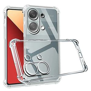 Xioami Redmi Note 13 12 Pro Plus 5G 12S 11 10 9 Pro 4G 뒷면 커버 Redmi 13C 12C 10A 10C 용 충격 방지 투명 실리콘 소프트 케이스
