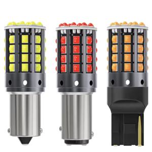 방향지시등 후진등 브레이크등 전구 1157 BAY15D P21/5W 1156 BA15S P21W BAU15S PY21W LED 캔버스 3030 44SMD 7440 7443 W21W T20