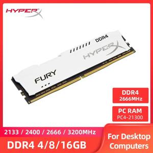 HyperX Fury 메모리 RAM DDR4 4GB 8GB 16GB 3600MHz 3200MHz 2666MHz 2400MHz 2133MHz 데스크탑 메모리 DIMM PC4-25600 21300 1.2V 288Pin