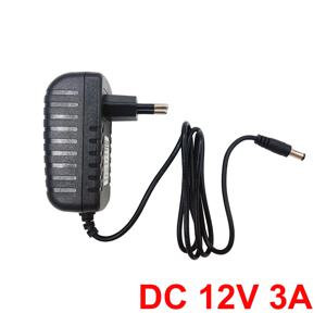 DC 12V 3A 전원 어댑터 AC 100-240V 입력 공급 충전기 범용 스위칭 어댑터 컨버터 플러그 CCTV 카메라 DVR NVR LED용