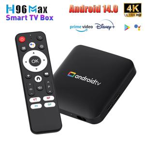 H96 MAX Amlogic S905L3 Android14.0 ATV AI TV 박스 4K 비디오 녹화 2.4G/5G WiFi BT4.0 Google 음성 보조 스마트 셋톱 박스