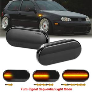 2X LED 다이나믹 사이드 마커 방향 지시등 표시기, VW 보라 골프 3 4 MK4 제트 루포 파사트 Z2 3BG 폴로 SB6 시트 이비자 T5 용