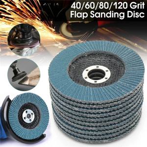 125mm 5인치 연삭 휠 플랩 디스크 샌딩 디스크 연마 공구 (앵글 그라인더용) 금속 디스크 다이아몬도 밀링 40 60 80 120