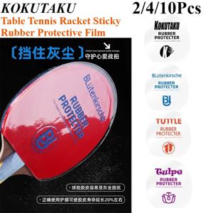 KOKUTAKU Blütenkirsche 탁구 라켓 고무 비접착 보호 필름 PVC 투명 방수 커버 (탁구채용)