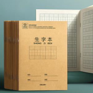 2/5pcsTianzi 그리드가있는 중국어 쓰기 연습 도서 병음 학생 쓰기 노트 중국어 문구