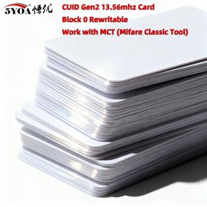 5YOA CUID 카드 Gen2 안드로이드 앱 MCT UID 변경 가능 NFC 1k s50 13.56MHz RFID 블록 0 쓰기 가능 HF 14443A 복제 복사