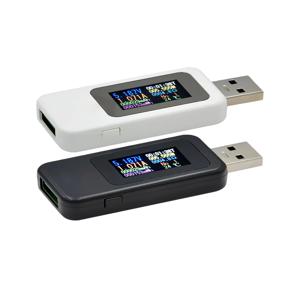 USB 테스터 컬러 스크린 USB 테스터 충전기 감지기 전압계 전류계 KWS-MX18L
