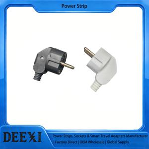 3개 4.8mm EU Schuko, 교체 가능 및 재배선 가능 250V 16A IP44 전원 연장 케이블용 소켓 커넥터