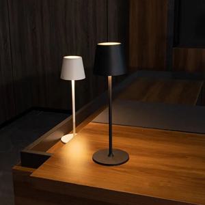 확장 가능한 레트로 LED 램프 터치식 삼색 온도 조절 USB 충전식 장식용 테이블 램프 (바, 레스토랑, 침실, 거실용)