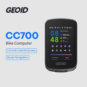 GEOID CC700 GPS 자전거 컴퓨터 2.8인치 컬러 스크린 자전거 속도계 경로 내비게이션 WIFI 방수 사이클링 오도미터