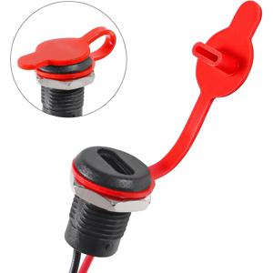 8pcs Type-C 여성용 섀시 2핀 Type-C 소켓 커넥터 방수 잭 여성용 충전 포트 3A USB-C 충전기 플러그 소켓